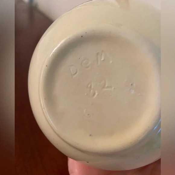 Lovely Satsuma Cherry Blossom Trinket Dish w/ Lid Cream with Peach Signed 1982 - Picture 9 of 9